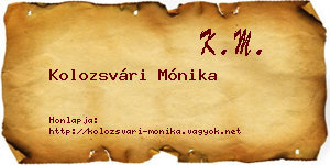 Kolozsvári Mónika névjegykártya